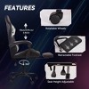 SKRAN Height Adjustable Game Chair Ergonomic Office Chair, Computer Chair with Footrest and Lumbar Support for Office or Gaming - 3 of 4