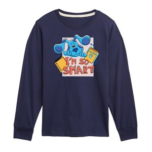 Boys' - Blue's Clues & You! - I'm So Smart Long Sleeve Graphic T-Shirt - 1 of 3