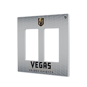 NHL Western Conference Teams Linen Hidden-Screw Light Switch Plate for Double Rocker - 1 of 4