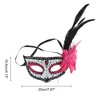 Unique Bargains Feather King Half Face Party Mask 1 Pc - 2 of 4