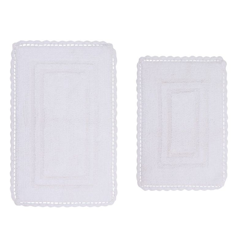 Casual Elegence Collection Cotton Reversible Tufted Set of 2 Bath Rug Set - Home Weavers, 2 of 5