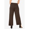 Jessica London Everyday Stretch Knit Wide Leg Pant - 3 of 4