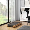 Soozier Walking Pad Under Desk Treadmill with Bluetooth Speaker, Wheels, and Remote Control, 19.75" Wide Running Mat, Wood Look - 3 of 4