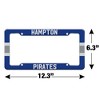 Hampton University Pirates Stripes License Plate Tag Frame - 4 of 4