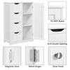 Yaheetech Wooden Bathroom Floor Cabinet with 4 Drawers - 4 of 4