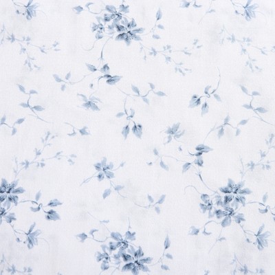 Garden Muse Blue Floral Cotton Sateen Standard Pillowcase Set