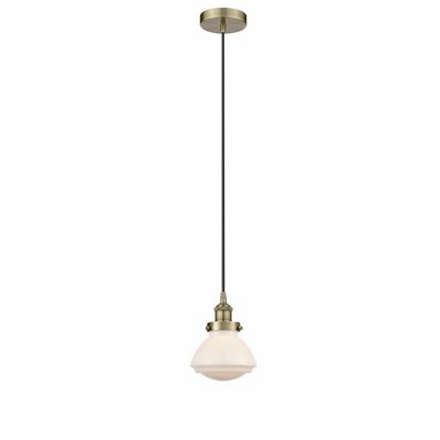 Olean - 1 Light Mini Pendant In Industrial Style-8.75 Inches Tall and 6.75 Inches Wide