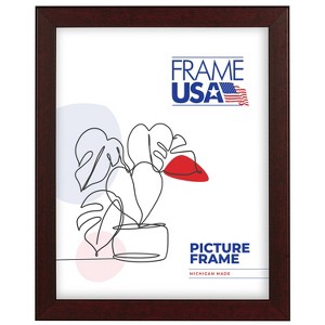 Corporate Thin Red Mahogany Single Image Picture Frame - 1 of 4