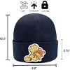Beanie for Kids and Adults Winter Hat – Beanie with Garfield Patch Licensed (One Size) - 2 of 4
