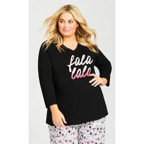 Target plus size online pyjamas