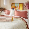 Oversized Bolster Woven Uneven Stripe Decorative Throw Pillow Terracotta - Opalhouse™ designed with Jungalow™ - image 2 of 4