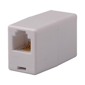 RCA In-Line Phone Cord Coupler, White - 1 of 4