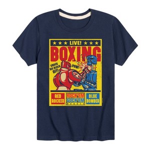 Boys' - Rock 'Em Sock 'Em Robots - Live Boxing Poster Short Sleeve Graphic T-Shirt - 1 of 4