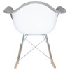 LeisureMod Wilson Modern Rocking Chair - Plush Upholstery, Smooth Rocking Motion, Perfect for Nurseries or Living Rooms - 3 of 4