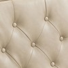 Sapphtopaz Accent Chair Wood Frame Lounge Armchair with Wood Legs Nailhead Decoration for Living Room, Bedroom, Office, Indoor - 3 of 4