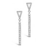 SHINE by Sterling Forever Kiki CZ Drop Stud Earrings - 3 of 4