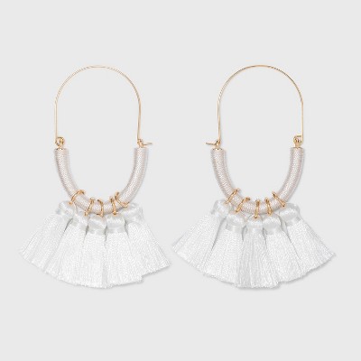 SUGARFIX by BaubleBar Multi-Tassel Threader Earrings