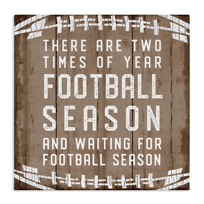 Stupell Industries Time of Year Football Season, 17" x 17"