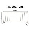 Interlocking Steel Barricade, Heavy Duty Metal Crowd Control Fence w/ Bridge Feet, Galvanized, Portable, Indoor/Outdoor, Easy Setup - 2 of 4
