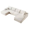 MAYEERTY Sofa White - Corduroy, Compact Seat, No Assembly, for Living Room/Bedroom - 4 of 4