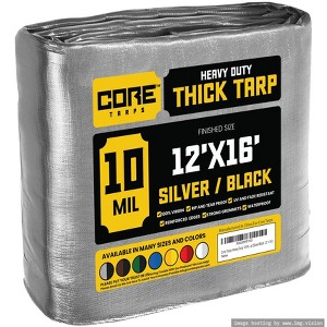 Core Tarps Heavy Duty 10 Mil Tarp Cover, UV Resistant, Rip Proof for Roof, Camping, Patio, Pool, Boat - 1 of 4