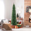 Costway 5/6/7/8 FT Pencil Christmas Tree with 295/392/523/671 Memory Wire Branch Tips 110/140/190/250 LED Lights for Home - 4 of 4