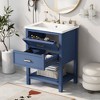 MOEPISY 24 inch Bathroom Vanity with Top Sink, Modern Bathroom Storage Cabinet with 2 Drawers - 2 of 4