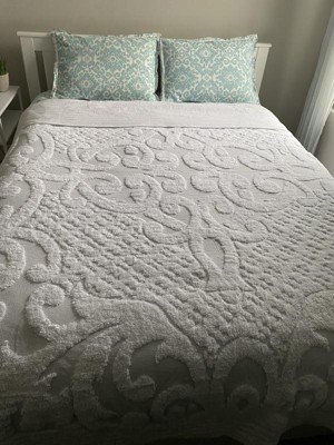 Queen Ashton Collection 100% Cotton Tufted Unique Luxurious Medallion ...