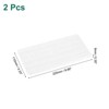 Unique Bargains Diatomite Water Absorbent Grooves Soap Dish Drying Mats 8.66" x 4.33" 2 Pcs - 2 of 4