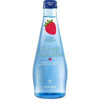 Clearly Canadian Summer Strawberry Sparkling Water - 11 fl oz Bottle