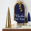 'Noche de Paz' with Metal Star and Bells Christmas Wood Wall Décor - Wondershop™: Vertical Hang - 2 of 4