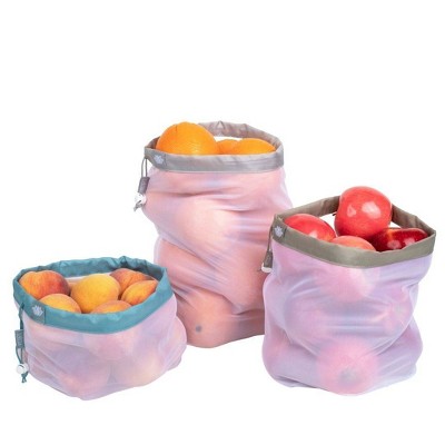 Lotus Reusable Earthtone Produce Bags - 3ct