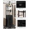 Dcolora Bathroom Storage Cabinet - Toilet Paper Storage Cabinet, Small Toilet Paper Holder with 4 Wheels - 3 of 4