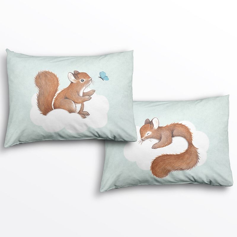 2 Pillowcase Set: Enchanted Forest Design - 100% Cotton Sateen - Rookie Humans., 1 of 8