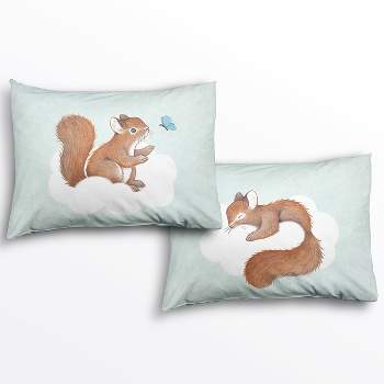 2 Pillowcase Set: Enchanted Forest Design - 100% Cotton Sateen - Rookie Humans.