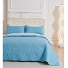 Legacy Decor 3 PCS Set Bedspread Coverlet Reversible Oversized - 3 of 4