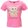 Star Wars The Child T-Shirt and French Terry Shorts Outfit Set Blue / Pink - image 2 of 4