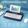 YUNZII ACTTO B303 Wireless Typewriter Keyboard, Bluetooth Connection, Cute Retro Aesthetic Design with Integrated Stand (B303, Midnight) - 2 of 4