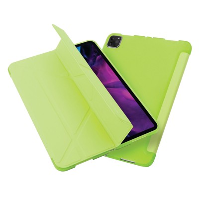 Insten - Tablet Case for iPad Pro 12.9" 2020, Multifold Stand, Magnetic Cover Auto Sleep/Wake, Pencil Charging, Green