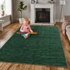 Washable Modern Solid Rug Non Slip Low Pile Rug Soft Contemporary Throw Floor Cover Foldable Indoor Carpet for Living Room Bedroom Playroom Nursery - 3 of 4