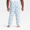 Men's "Tis the Ski-son!" Cozy Knit Holiday Matching Family Pajama Pants - Wondershop™ Blue - 2 of 4