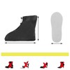 Unique Bargains Reusable Waterproof Shoe Covers Non-Slip for Men Women Easy to Clean Portable 1 Pair - 4 of 4