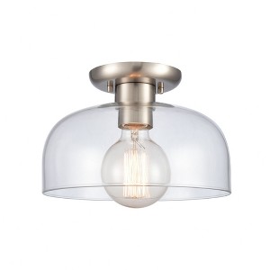Elk Home Brewer 1 - Light Semi-Flush Mount in  Brushed Nickel - 1 of 3