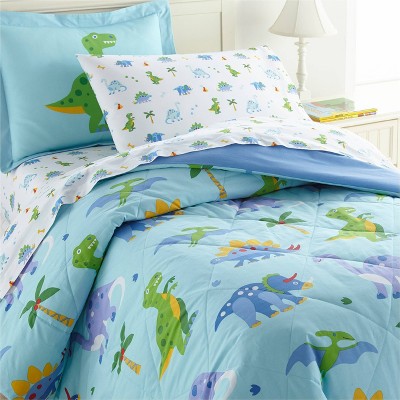 7pc Full Dinosaur Land Cotton Bed in a Bag - WildKin