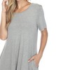 White Mark Women's Short Sleeve Midi Dress - 4 of 4