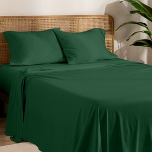 Bare Home Organic Cotton Jersey Sheet Set - 1 of 4