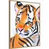 Amanti Art Tiger by Ohkimiko  Framed Canvas Wall Art - 2 of 4