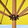 Best Choice Products 9ft Deep Square Solar LED Lighted Patio Umbrella w/ Faux Wood Texture, UV-Resistant - 2 of 4