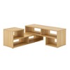 Cesicia 47.2*12*13.4 Cube TV Stand, Free Combination Gaming Entertainment Center Media Stand, 2 Shelf L-Shaped TV Console Stand - 4 of 4