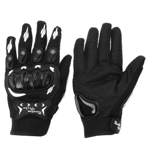 Unique Bargains Motorcycle Gloves Breathable Full Finger Gloves Nylon Outdoor Gloves 1 Pair - 1 of 4